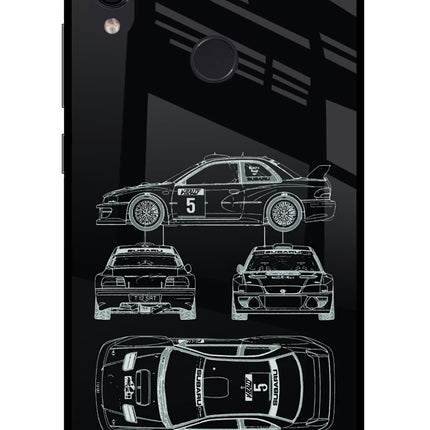 WRC'99 Redmi Note 7 Pro Glass Case Back Cover by Casekaro