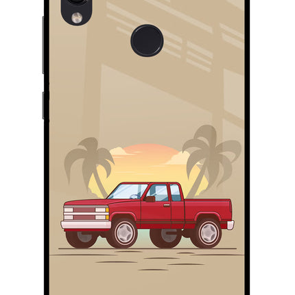 Desert Classic Drive Redmi Note 7 Pro Glass Case Back Cover by Casekaro