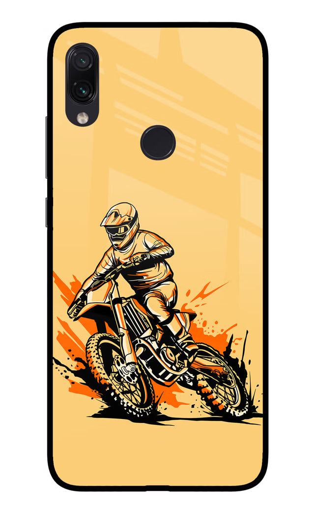 Off-Road Fury Redmi Note 7 Pro Glass Case Back Cover by Casekaro
