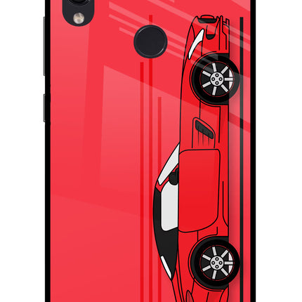 Red Velocity Redmi Note 7 Pro Glass Case Back Cover by Casekaro