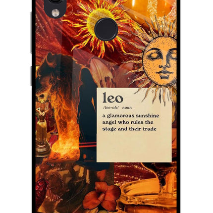 Leo Zodiac Redmi Note 7 Pro Glass Case Back Cover by Casekaro