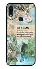 Pisces Zodiac Redmi Note 7 Pro Glass Case