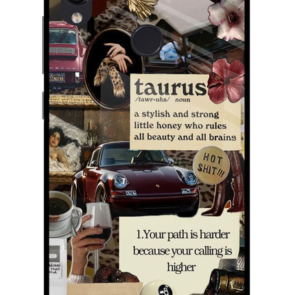 Taurus Zodiac Redmi Note 7 Pro Glass Case Back Cover by Casekaro
