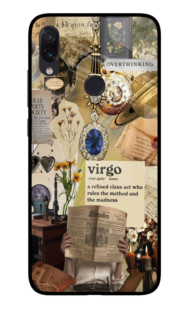 Virgo Zodiac Redmi Note 7 Pro Glass Case Back Cover by Casekaro