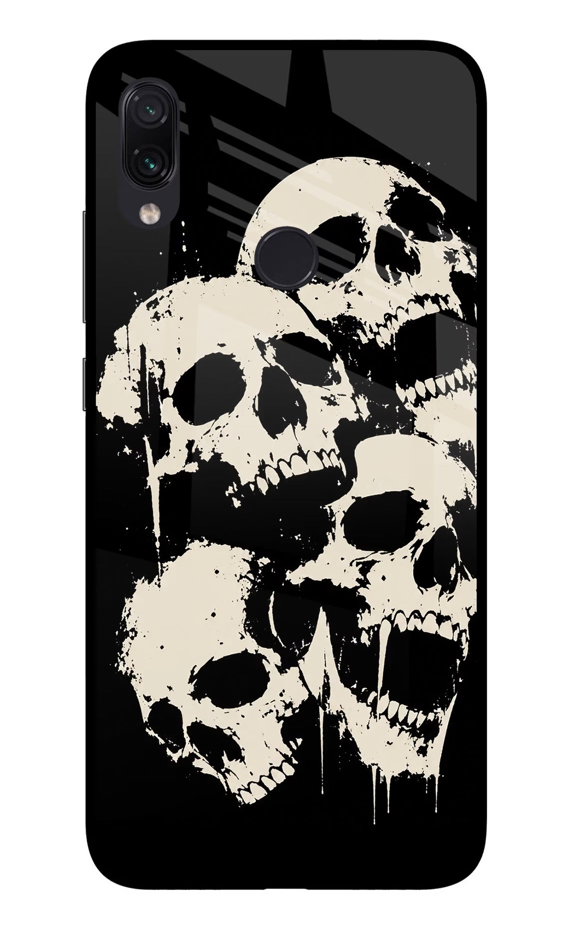 Dead Stack Redmi Note 7 Pro Glass Case Back Cover by Casekaro