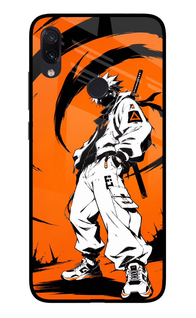 Street Samurai  Redmi Note 7 Pro Glass Case Back Cover by Casekaro