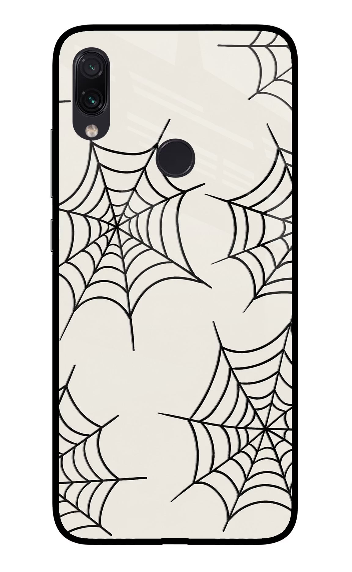 Spider Web Redmi Note 7 Pro Glass Case