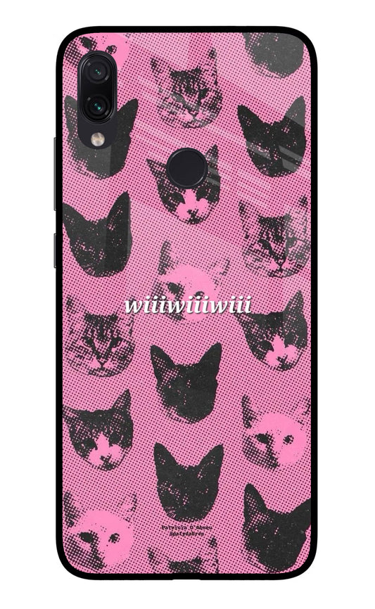 Pink Cats Redmi Note 7 Pro Glass Case