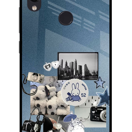 Miffy Redmi Note 7 Pro Glass Case Back Cover by Casekaro