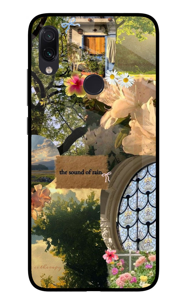 Rain Redmi Note 7 Pro Glass Case Back Cover by Casekaro