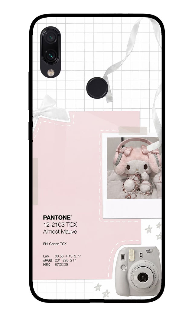 Pantone Asthetic Redmi Note 7 Pro Glass Case Back Cover by Casekaro
