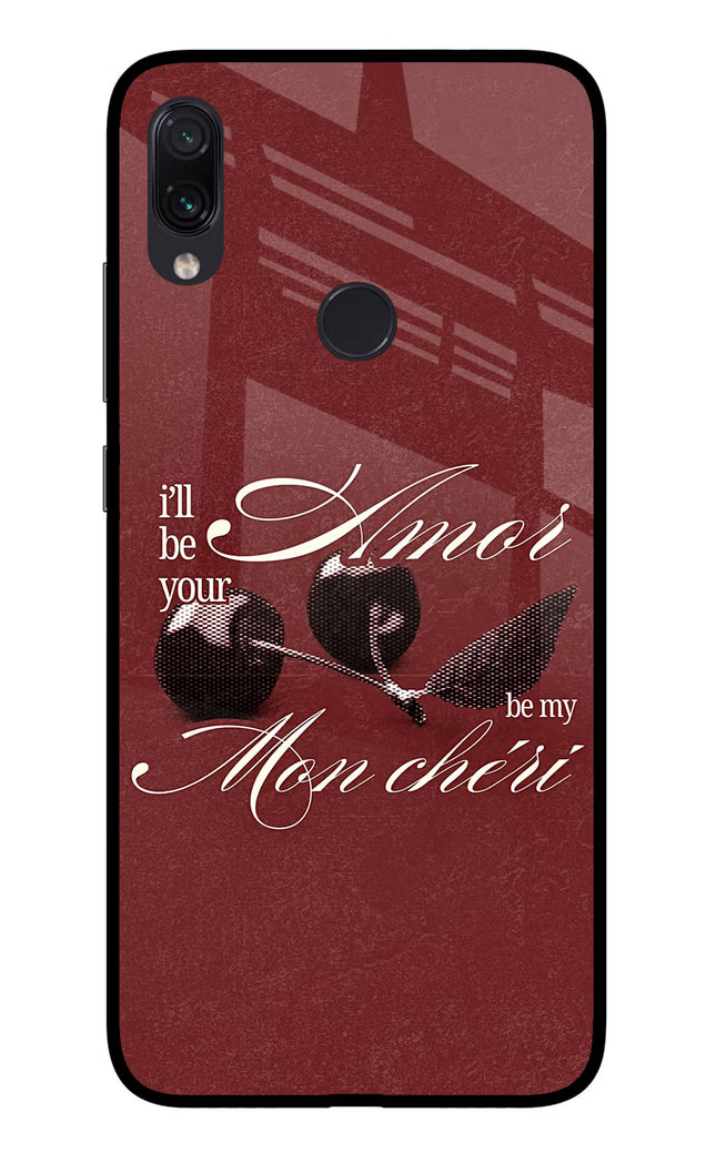 Velvet Cherry Redmi Note 7 Pro Glass Case Back Cover by Casekaro