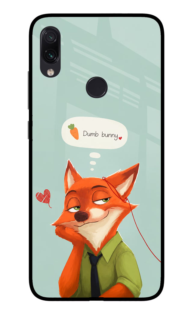 Nick Charm Redmi Note 7 Pro Glass Case Back Cover by Casekaro
