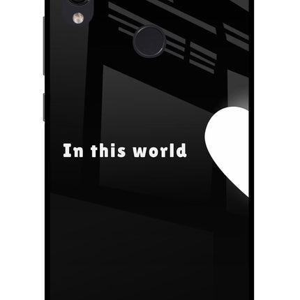 This World Redmi Note 7 Pro Glass Case Back Cover by Casekaro