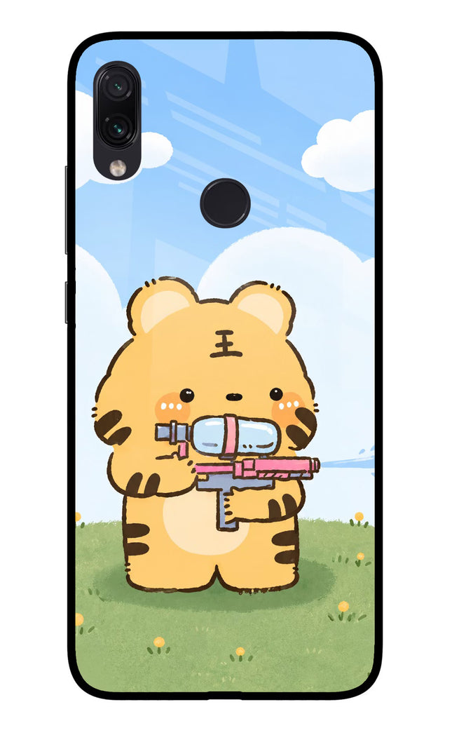 Tiger Treat Redmi Note 7 Pro Glass Case Back Cover by Casekaro