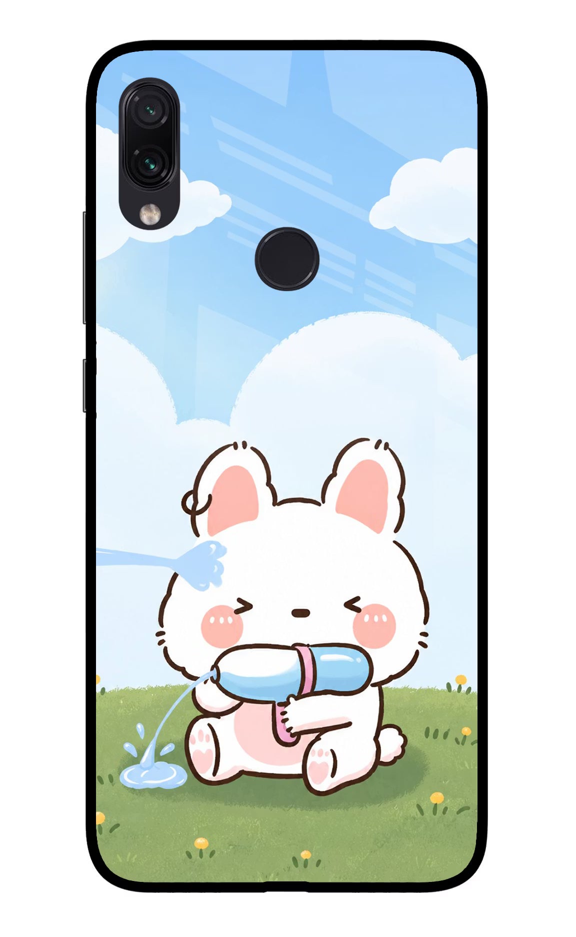 Bunny Treat Redmi Note 7 Pro Glass Case