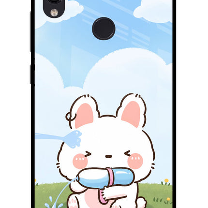 Bunny Treat Redmi Note 7 Pro Glass Case Back Cover by Casekaro