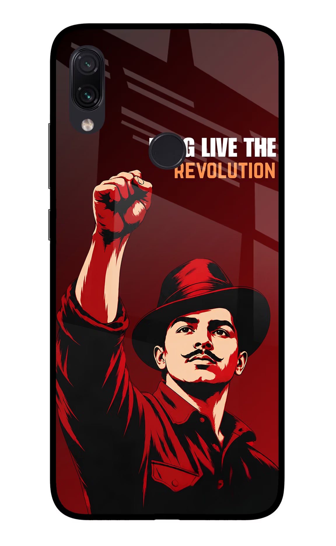 Bhagat Singh Revolution Redmi Note 7 Pro Glass Case