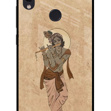 Krishna Redmi Note 7 Pro Glass Case Back Cover by Casekaro