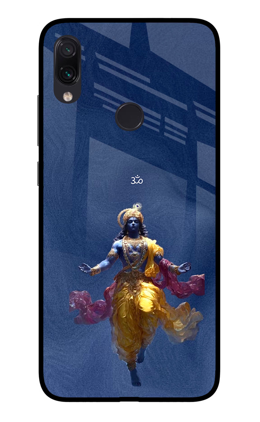 Cosmic Krishna Redmi Note 7 Pro Back Cover, Glass case