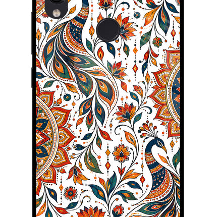 White Mayura Redmi Note 7 Pro Glass Case