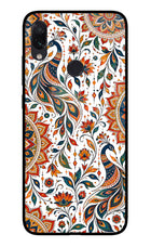White Mayura Redmi Note 7 Pro Glass Case