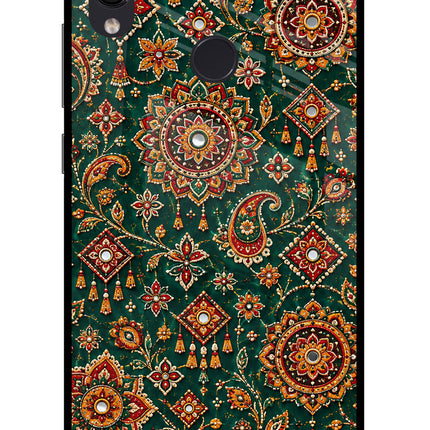 Green Pataka Redmi Note 7 Pro Glass Case