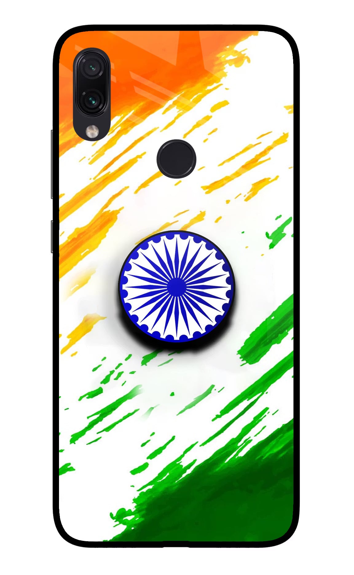 Indian Flag Ashoka Chakra Redmi Note 7 Pro Pop Case by Casekaro