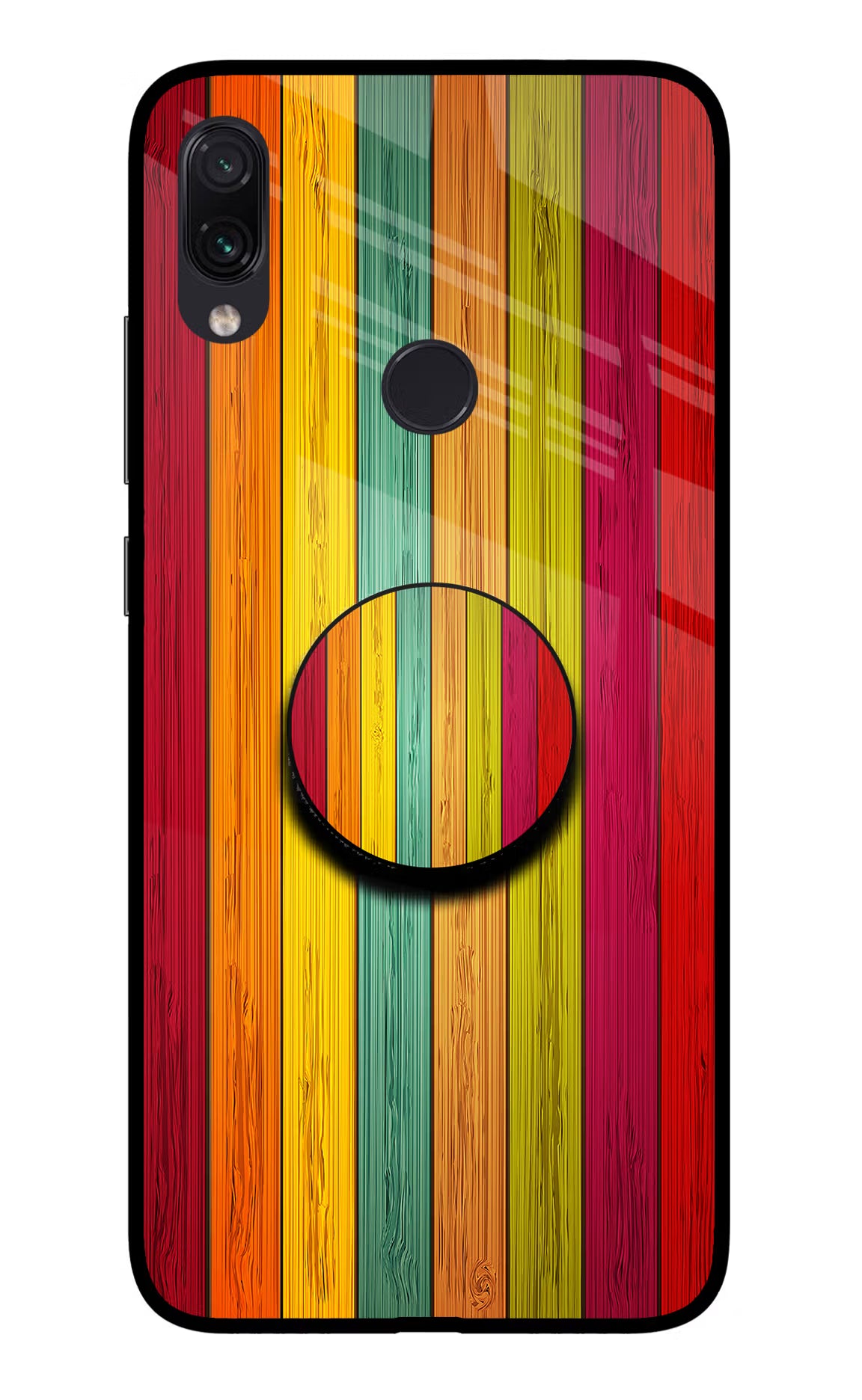Multicolor Wooden Redmi Note 7 Pro Pop Case by Casekaro