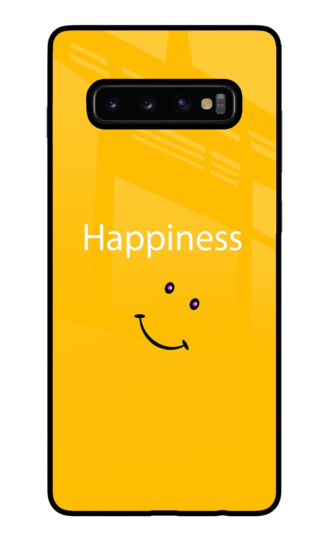 Happiness With Smiley Samsung S10 Plus Glass Case