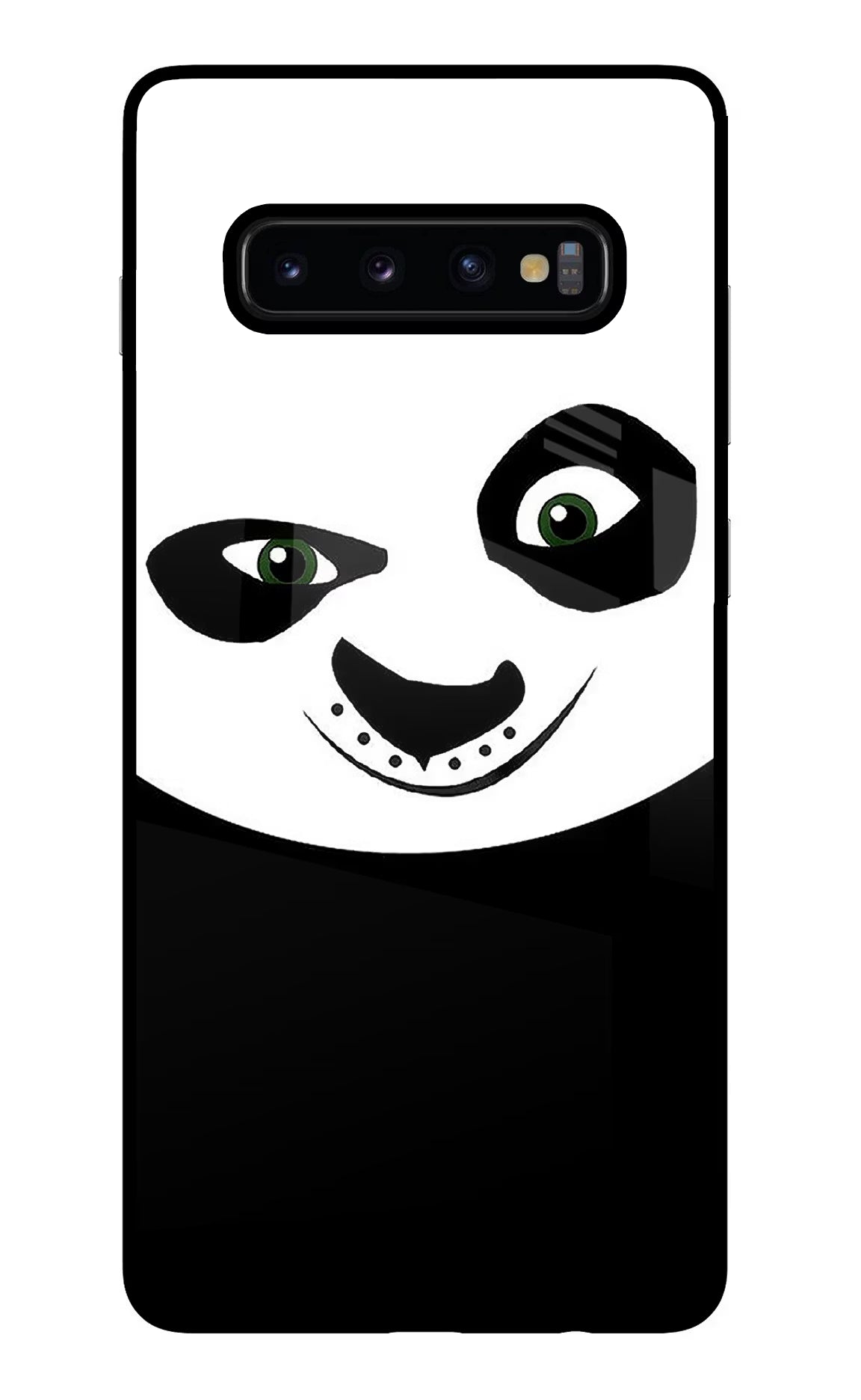 Panda Samsung S10 Plus Glass Case Back Cover by Casekaro