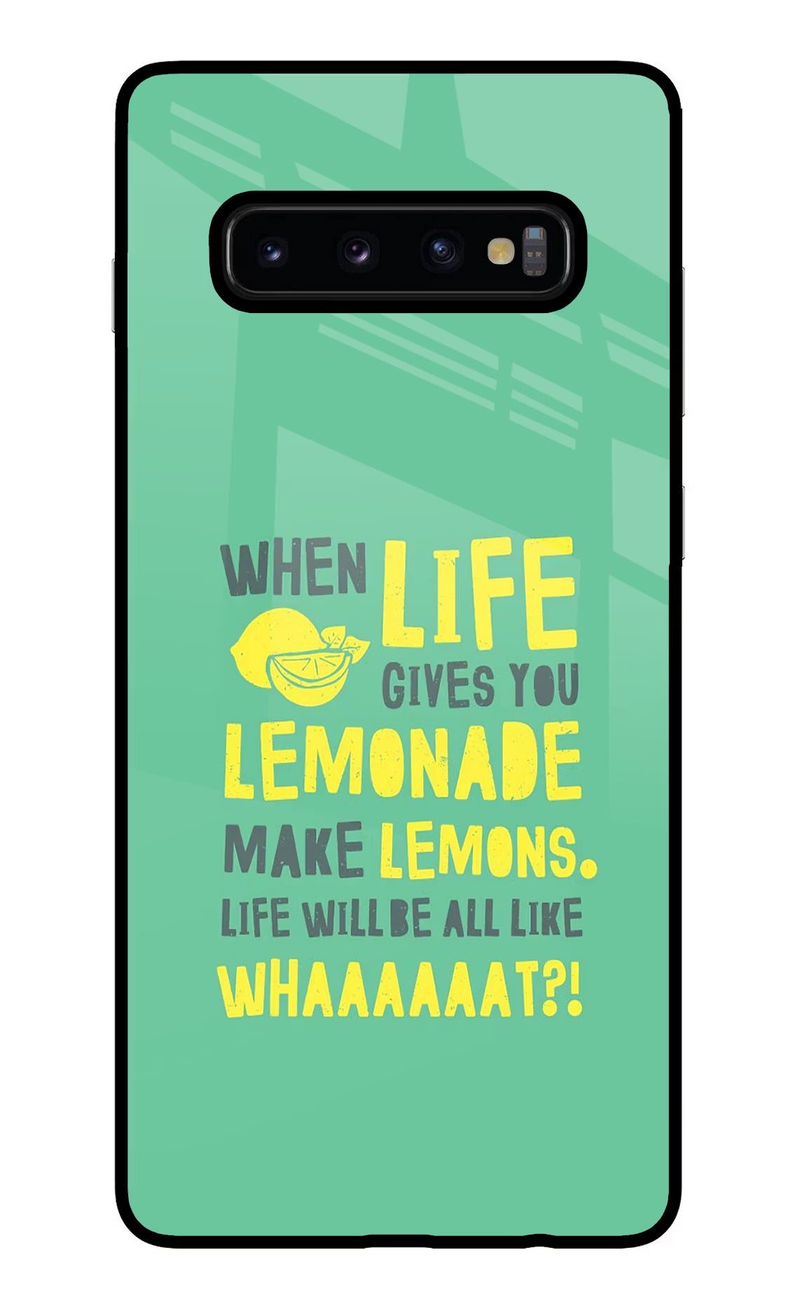 Quote Samsung S10 Plus Glass Case Back Cover by Casekaro