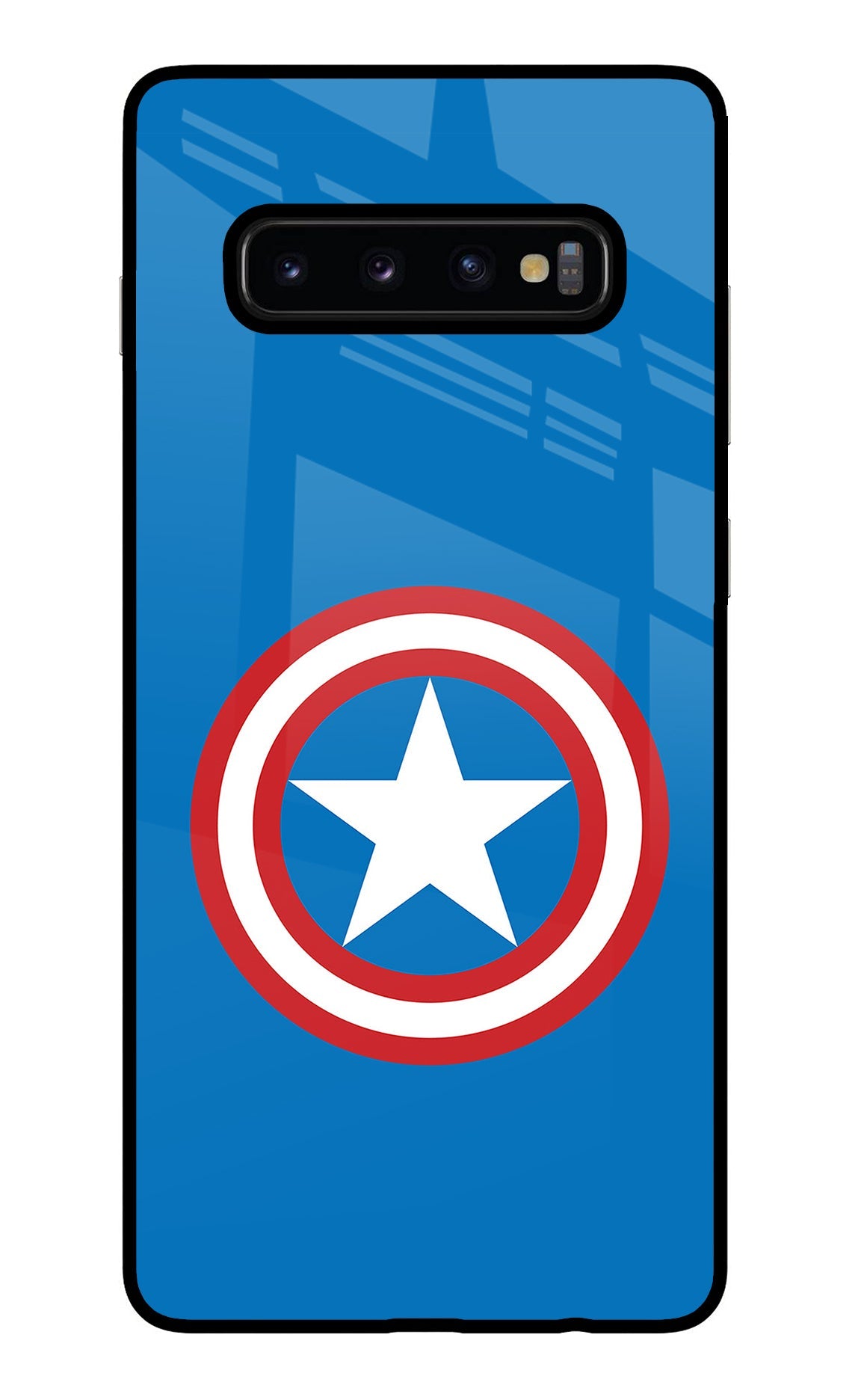 Captain America Logo Samsung S10 Plus Back Cover