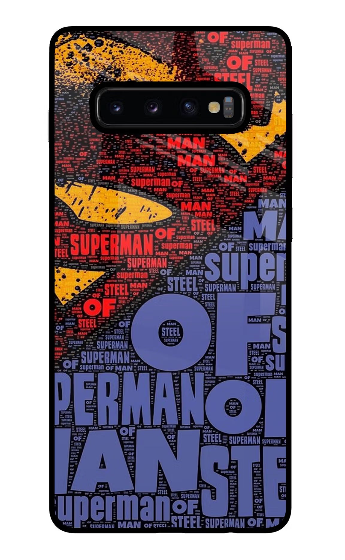 Superman Samsung S10 Plus Glass Case Back Cover by Casekaro
