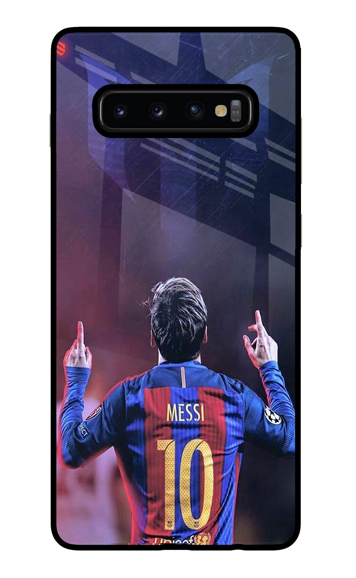 Messi Samsung S10 Plus Glass Case