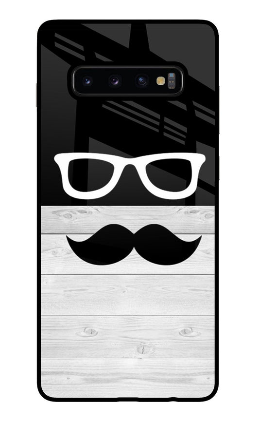 Mustache Samsung S10 Plus Glass Case