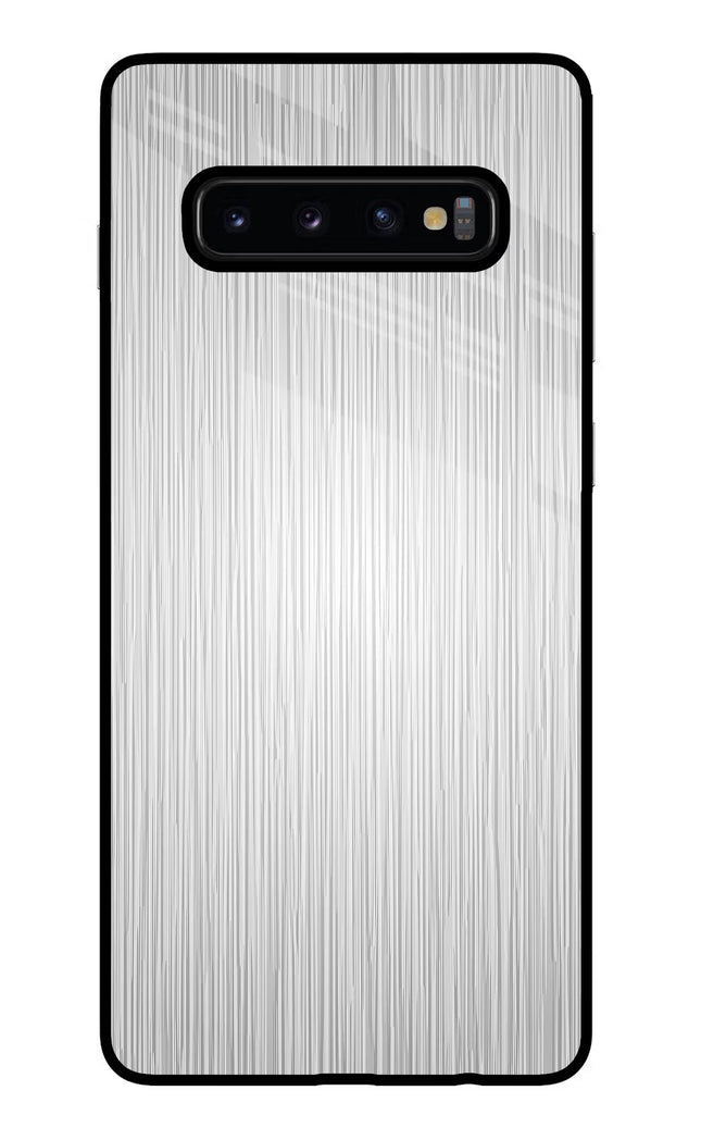 Wooden Grey Texture Samsung S10 Plus Glass Case Back Cover by Casekaro