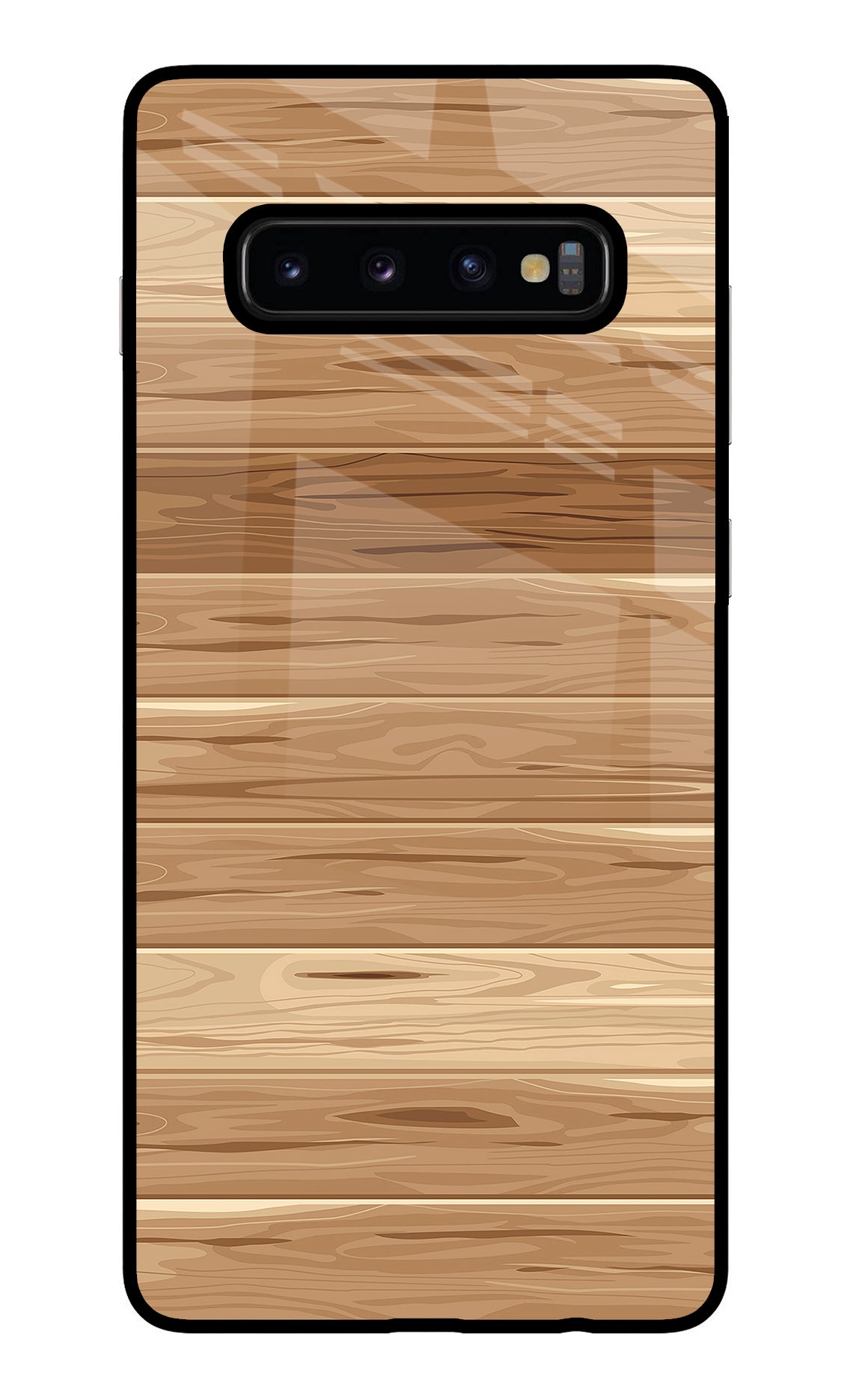 Wooden Vector Samsung S10 Plus Back Cover