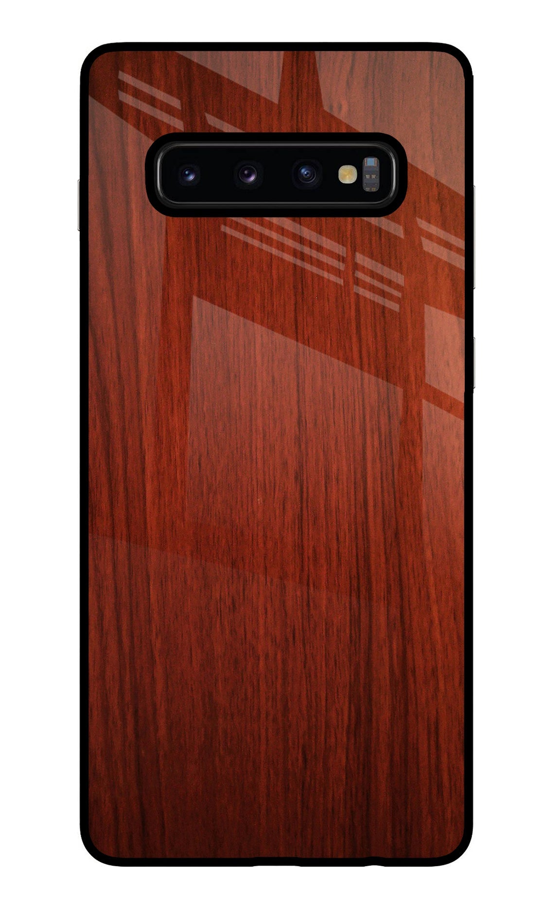 Wooden Plain Pattern Samsung S10 Plus Back Cover