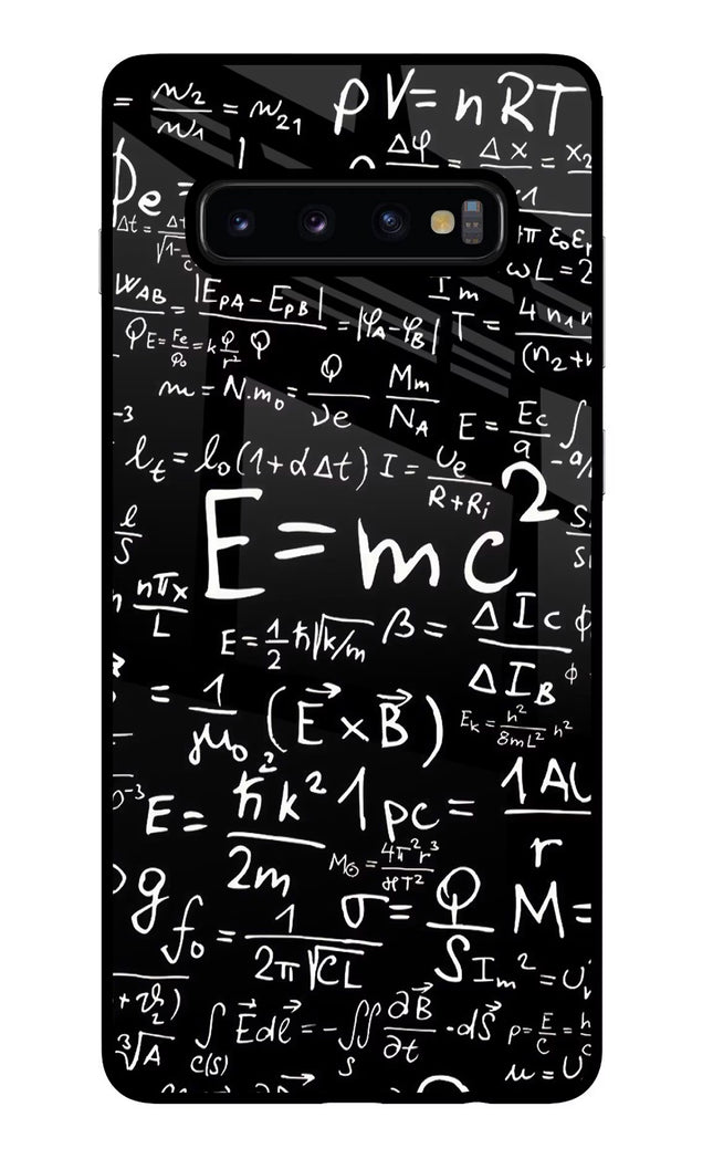 Physics Formula Samsung S10 Plus Glass Case