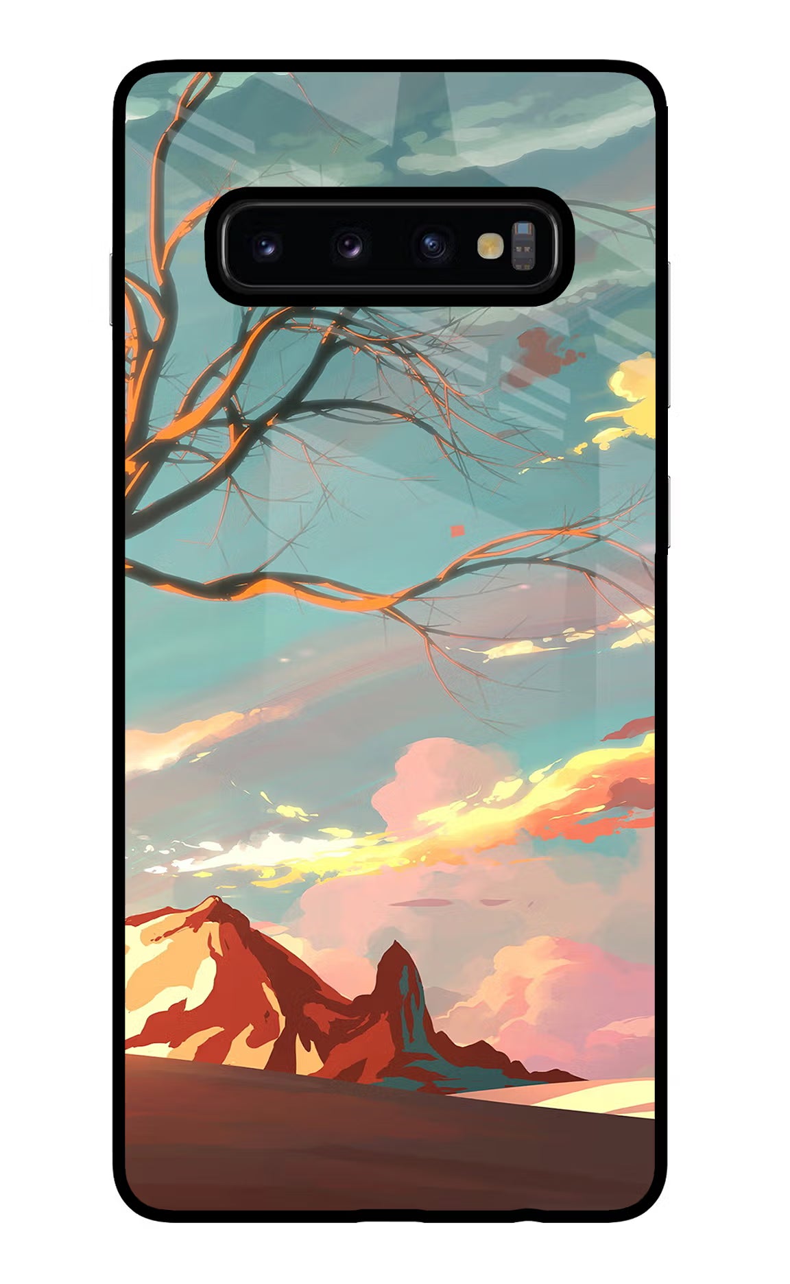 Scenery Samsung S10 Plus Glass Case Back Cover by Casekaro