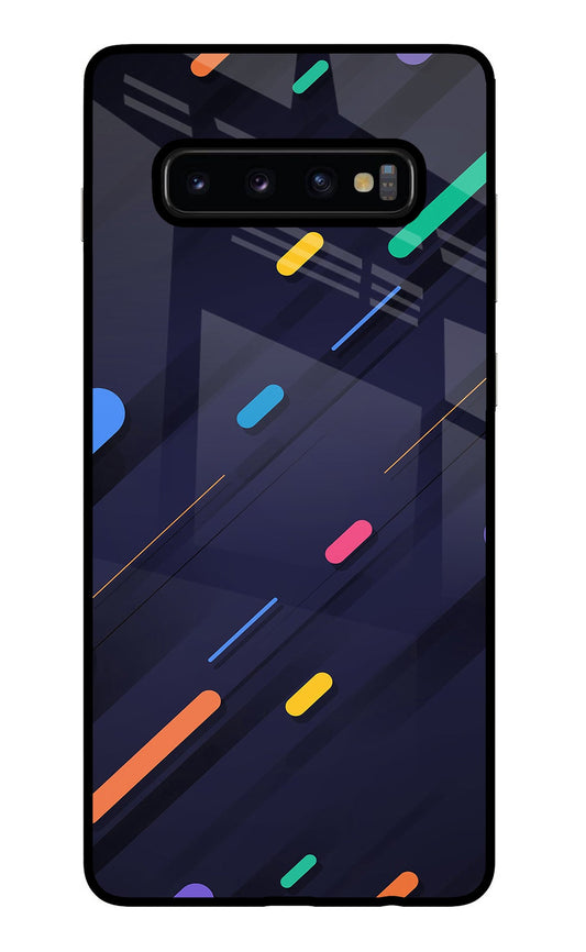 Abstract Design Samsung S10 Plus Glass Case