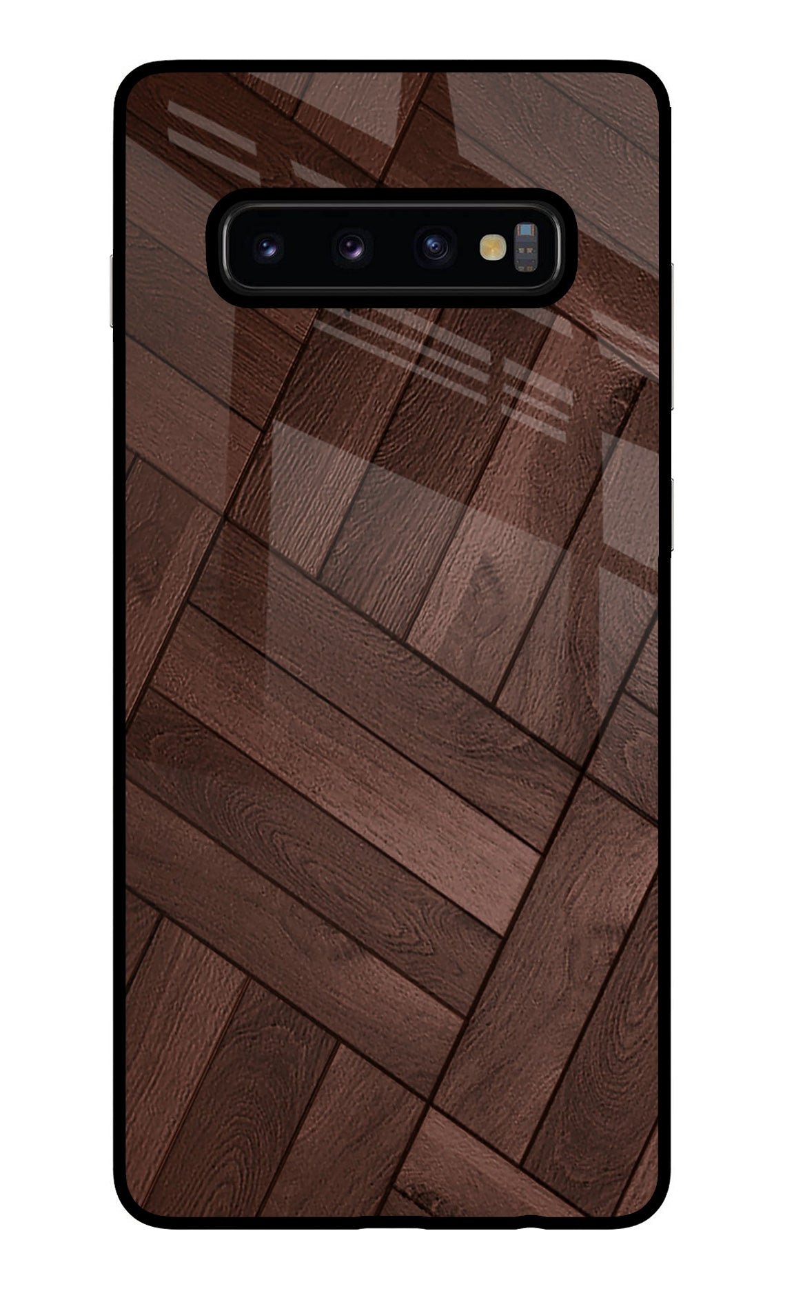 Wooden Texture Design Samsung S10 Plus Back Cover