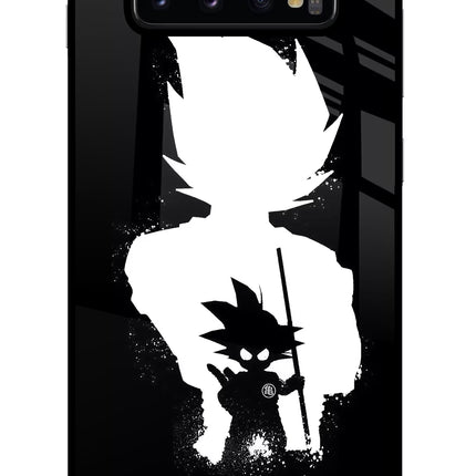 Goku Shadow Samsung S10 Plus Glass Case Back Cover by Casekaro
