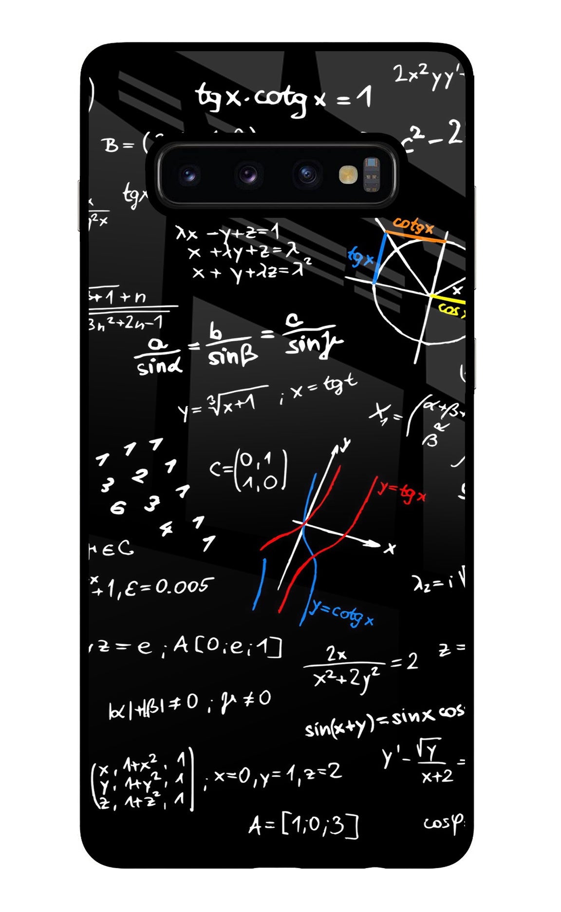 Mathematics Formula Samsung S10 Plus Glass Case