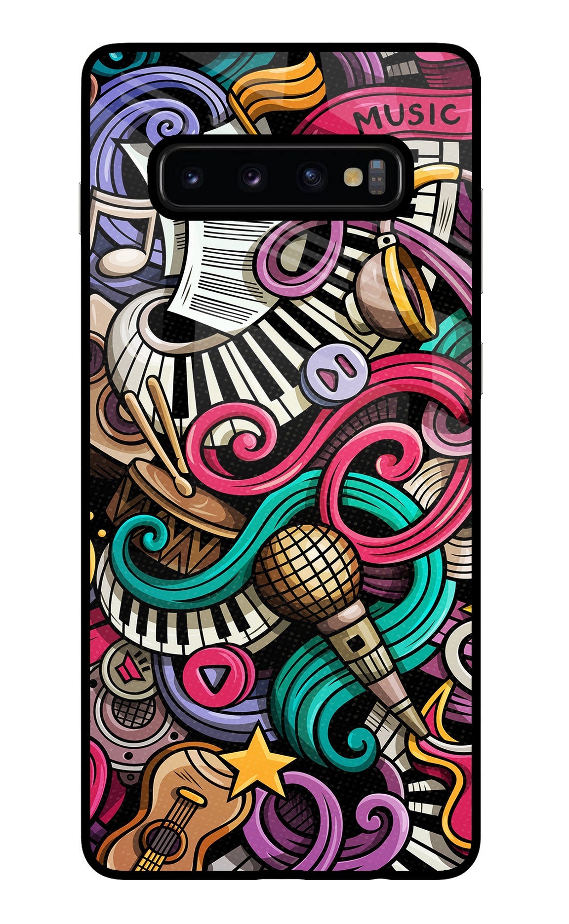 Music Abstract Samsung S10 Plus Back Cover