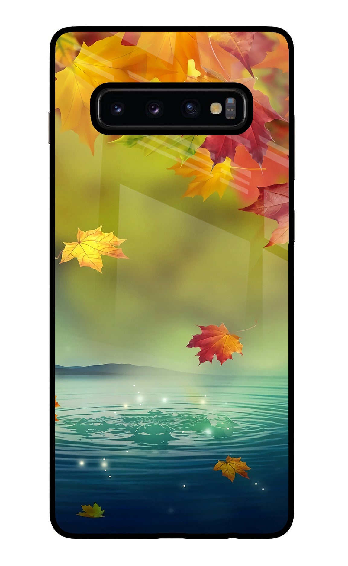 Flowers Samsung S10 Plus Glass Case