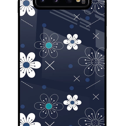 Flowers Samsung S10 Plus Glass Case Back Cover by Casekaro