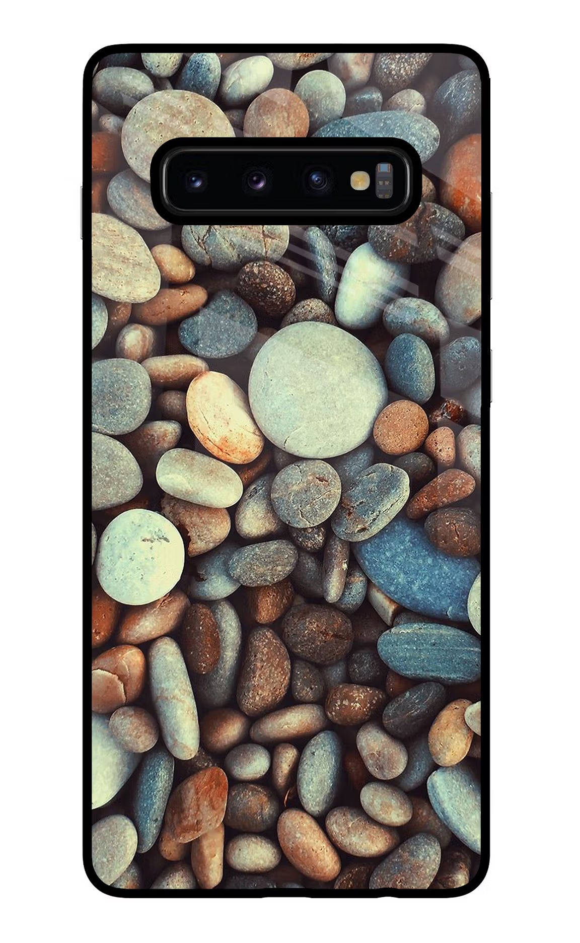Pebble Samsung S10 Plus Glass Case Back Cover by Casekaro