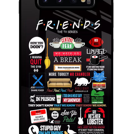 FRIENDS Samsung S10 Plus Glass Case Back Cover by Casekaro
